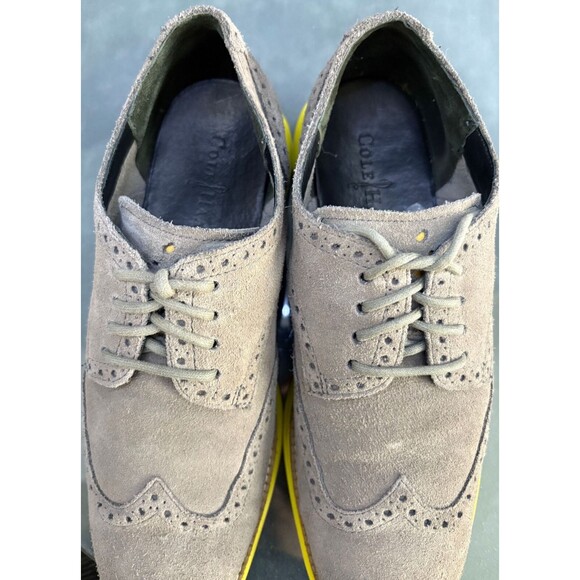 Cole Haan Lunargrand Men\'s Wingtip Oxfords Dress Shoes Sz 9 Nubuck Suede C10226 main image 12
